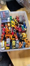 142 Diecast Mixed Vehicle Lot Cars Trucks Const, Race Vehicles, Multicolor