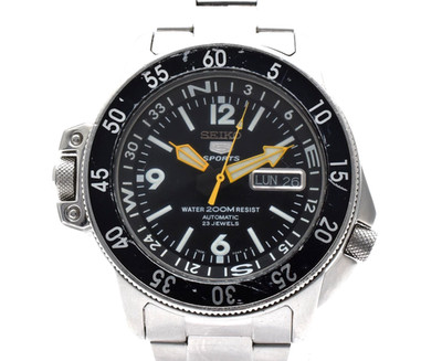 【EXC+5】 SEIKO 5 Sports 7S36-01E0 Divers Day/Date Automatic Men's Watch JAPAN