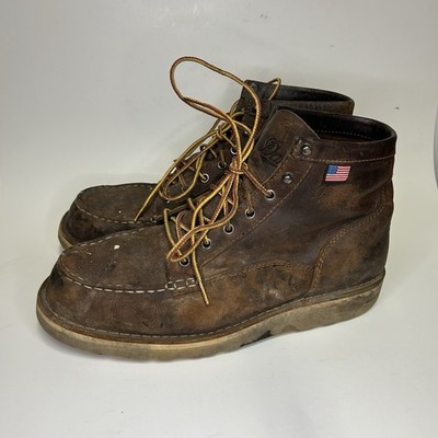 Danner Bull Run Moc Toe 6'' Men s Size 11 EE Wide Hard Toe Work Boots 15563 Flaws