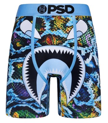 PSD Warface ''BLUE OPHIDIAN'' Snake Mesh Front & Back Boxers Men's NWT