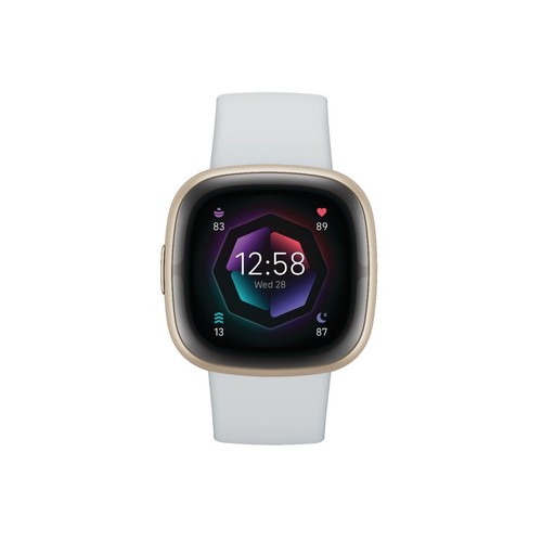 Fitbit Sense 2 Smart Watch - Blue Mist/Pale Gold - Picture 2 of 5