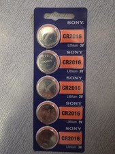 90 pcs total SONY CR2016 LITHIUM 3V BATTERY