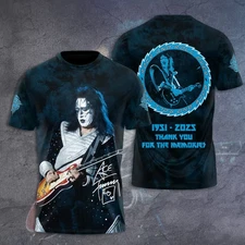 Ace Frehley Thank You For The Memories T-Shirt 3D Black S-5XL Men TE1N54