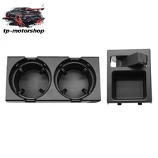Black Front Center Console Cup Holder Coin Holder For BMW 325i E46 51168217953
