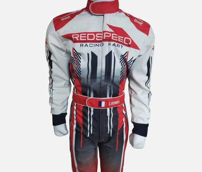 Go Kart Race Suit Overall Go Kart Racing CIK/ FIA level 2 in All Size Red Speed