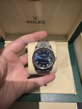 Rolex Datejust 36mm 126234 Jubilee 2021 - Blue Diamond Dot Dial FULL SET