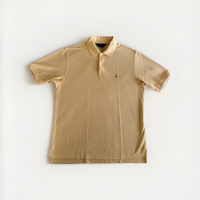 Brooks Brothers Polo Men Yellow Golden Fleece Performance Pique Cotton. Large 