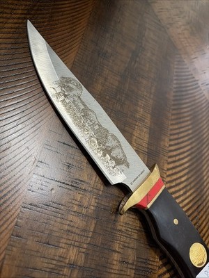 FALKNER AMERICAN MINT FIXED BLADE HUNTING SKINNING BIG KNIFE BUFFALO BILL (20731
