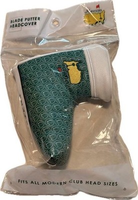 Masters Blade Putter Headcover, White and Green