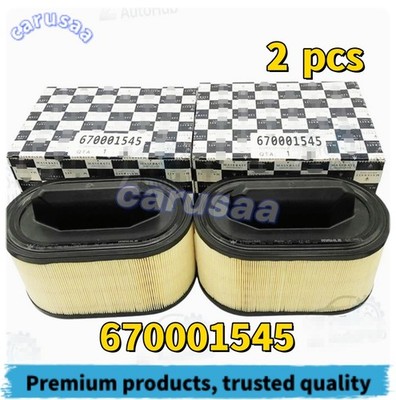 2 Pcs Air Filters For Maserati Ghibli Levante Quattroporte V6 Engines 2013-2019