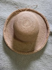 HELEN KAMINSKI 100% Raffia Sun Hat  EUC worn ...