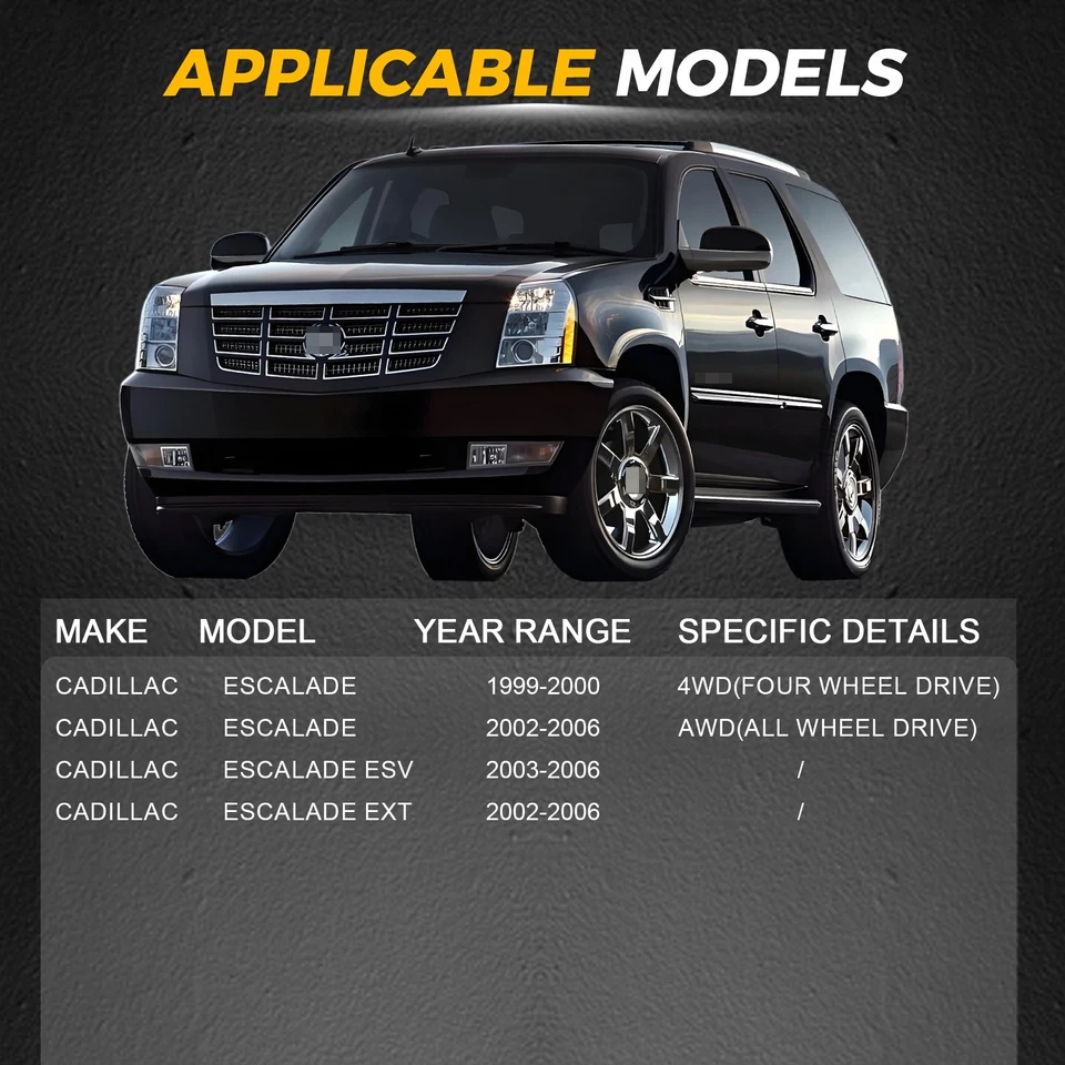 Conjunto de ejes delanteros CV de 2 piezas para Chevrolet Tahoe 1995 1996 1997 1998-2006 Foto 4 de 4