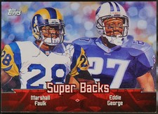 2000 Topps - Combos Football Marshall Faulk / Eddie George #TC8 EX