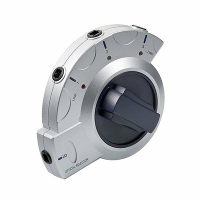 Premium 3-fach Optischer Toslink Umschalter Verteilerbox Adapter Switch silber