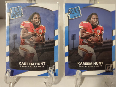 2017 Donruss 2x Rated Rookie Card #332 Lot of KAREEM HUNT -- CHIEFS