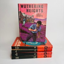 Lot of 5 Classic Bancroft Books incl Wuthering Heights, Etc. 1969 Decorative