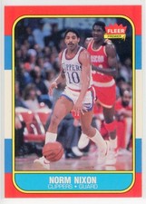 1986-87 Fleer Basketball Norm Nixon #80 NM-MT
