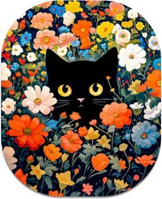 Small Mouse Pad, 6 x 7 Inch, Oval Mini Mouse Pad with Non-Slip Rubber Base for