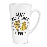 VerrüCkte Mac N KäSe Mann Stars 483Ml Groß Latte Becher Tasse Lustig Spass Essen