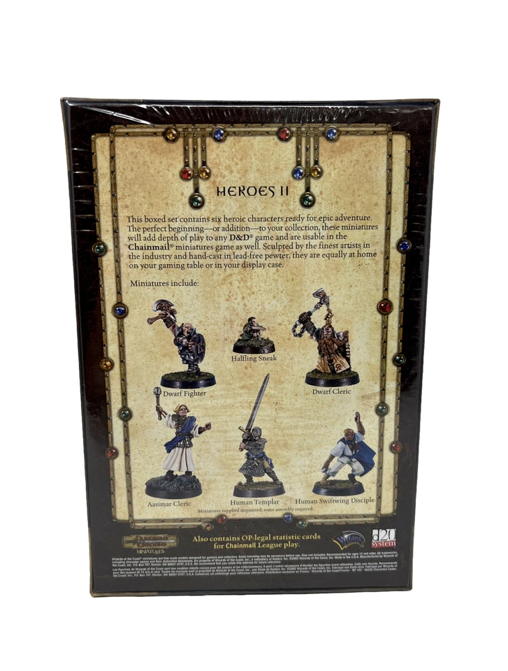 Dungeons & Dragons Miniatures: Heroes II Caja Set SELLADA COTA DE MALLA FANTASÍA Foto 3 de 3