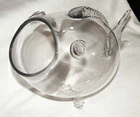 Beautiful Vintage BLOWN GLASS FISH TERRARIUM Blenko-Style~Clear~No Chips!