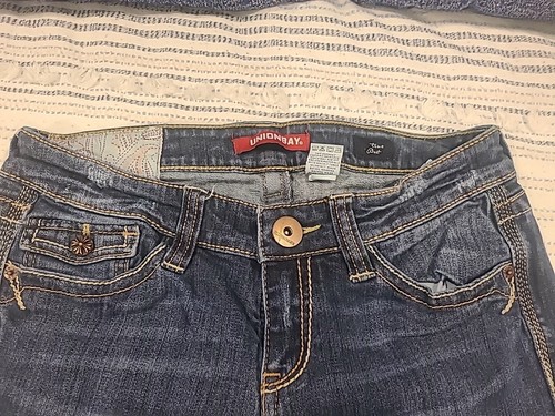 VTG UNIONBAY Jeans Womens Juniors 7 Y2K True Boot Low Rise Classic - Picture 2 of 16