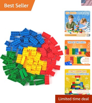 108-Piece Building Blocks Set for Kids - Non-Toxic & Compatible with All Brands
