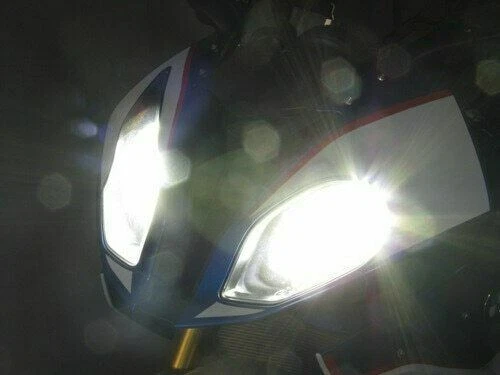 Blanco T10 W5W 2825 Bombilla LED Proyector Lente Luz de Estacionamiento para BMW S1000RR R1200GS Foto 4 de 4