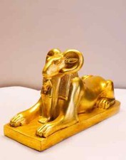 Golden Egyptian Amun - Handmade Replica - Handmade Decor- Handmade statue