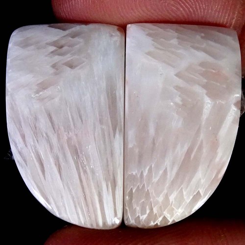 NATURAL PINK SCOLECITE DESIGNER MIX PAIR CABOCHON LOOSE GEMSPAIR PK107 - Imagen 88 de 101