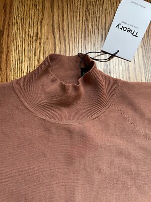 Theory Women's Size P Blouson Regal Wool Turtleneck Sweater in