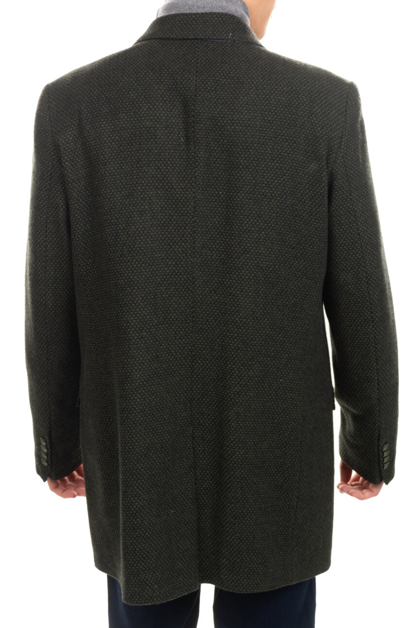 ALTRA Cappotto RRP €305 MULISH PRESTIGE EDITION taglia 54 2XL misto lana collo a punta con risvolto