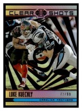 2018 Panini Illusions #CS-LK Luke Kuechly Clear Shots Red #/99
