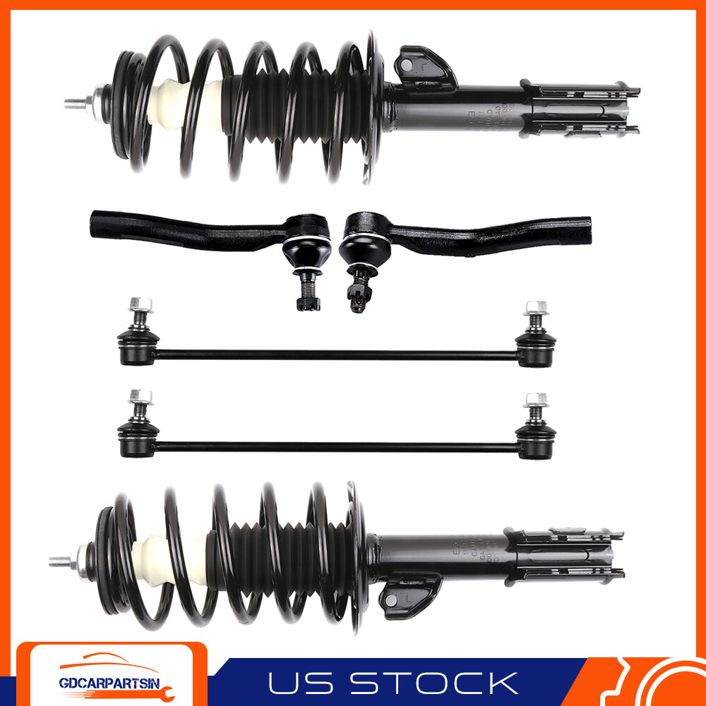 2012-2015 Toyota Prius C Front Strut Assembly Kit with Coil Springs & Sway Bars