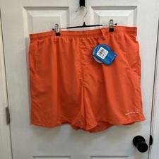 Columbia PFG Backcast III Men  s 2XL Orange Swim Trunks Water Shorts NWT
