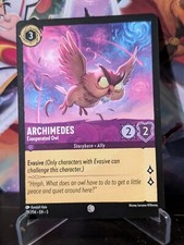 Archimedes Exasperated Owl 39/204 Non Foil NM Disney Lorcana Shimmering Skies