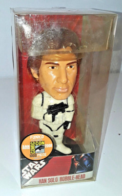 Star Wars HAN SOLO PVC Bobble-Head 15cm Funko Rare Actionfigur