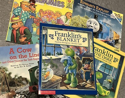 Vintage 80s 90s Children s Book Lot of  5   Franklin, Thomas & Berenstain Bears!