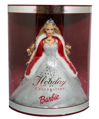 2001 Holiday Celebration Barbie, NRFB, (50304) Mint Box