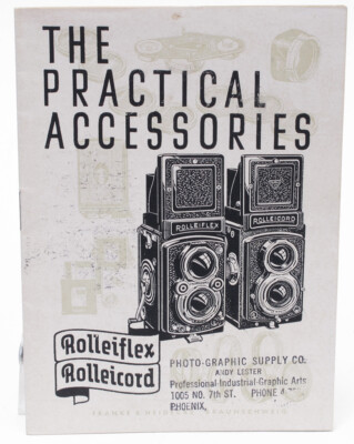 Genuine Rolleiflex/Rolleicord The Practical Accessories Guide Manual 1951