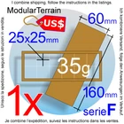 1x MDF Movement Tray 2x6 6x2 (F 0mm) 25mm Square Base Warhammer 40k Wargames