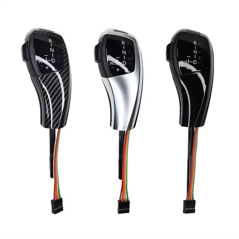 Ajuste de actualización de perilla de cambio de marchas LED estilo F30 para BMW Serie 5 E60 E61 2003-2007 Foto 2 de 4