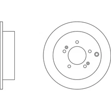 Apec Blue Brake Disc - Rear SDK6141 - Fits selected Hyundai and Kia vehicles