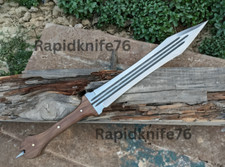 Custom Handmade Carbon Steel Blade Roman Gladius Sword Hunting Sword Camping