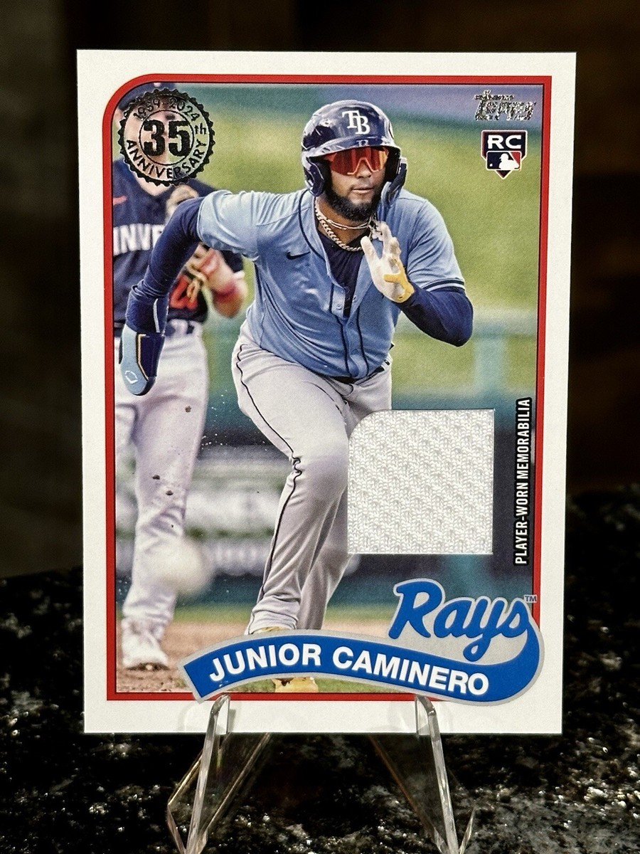 2024 Topps Update JUNIOR CAMINERO RC 1989 RELIC #89RU-JCA Tampa 