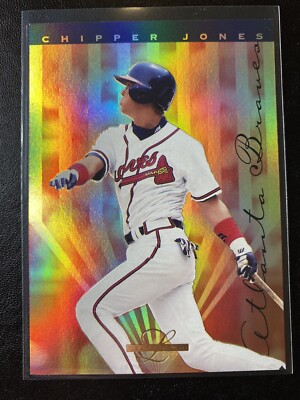 1995 Leaf Limited Gold Prism Foil Chipper Jones Baseball Card #22 Braves