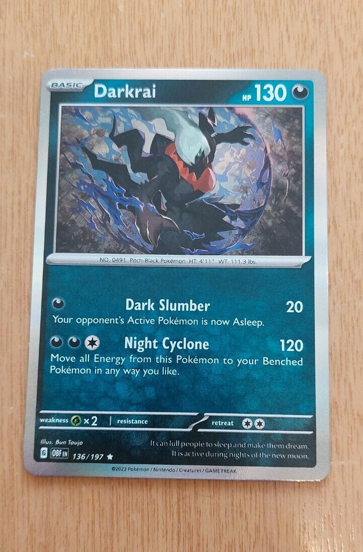 holographic darkrai card Darkrai GX - SV70/SV94 - Hidden Fates main image 1