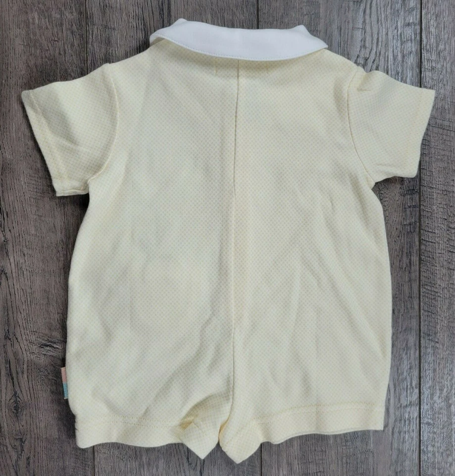 Bebé Niña Niño Vintage Gymboree Recién Nacido Arco Iris Etiqueta Primavera Jardín Conejito Mameluco Foto 3 de 3