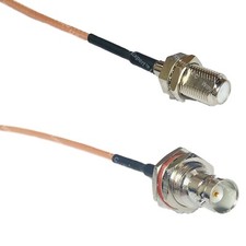 RG316 F FEMALE to BNC FEMALE BIG BULKHEAD RF Cable Rapid-SHIP LOT