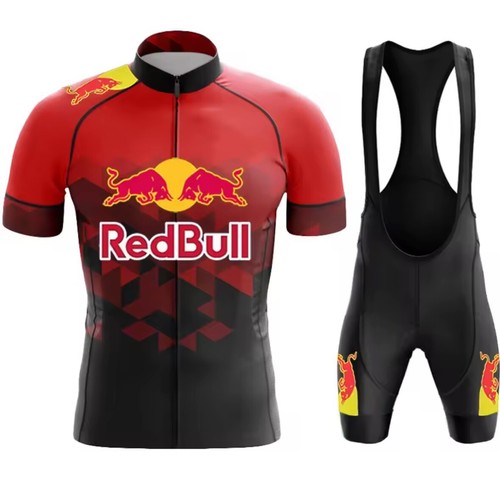 MAGLIA CON PANTALONCINI CICLISMO REDBULL - Foto 19 di 20